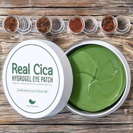 Pretty Dark Circle Eye Patch Real Cica Hydrogel Eye Patches 5 pieces 84g 60 pieces / 프레티 다크서클 아이 패치 사용 리얼 시카 하이드로겔 아이패치 5개 84g 60개입