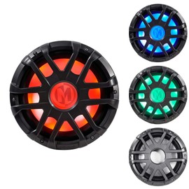Memphis Audio MXA1044 10" 500w LED Marine Subwoofer Sub for Polaris RZR/ATV/UTV