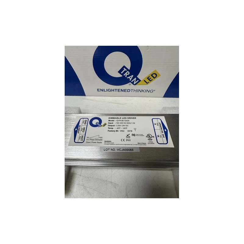 Q-Tran iQ-PH-80-120/24 LED Dimmable LED Driver ~ 80W at 24VDC