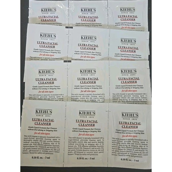 Kiehl's Ultra Facial Cleanser All Skin Types 12 Packettes 3