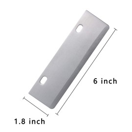 BOLEXINO Grill Scrapers Blade Replacement Heavy Duty Rust Grill Blades Outdoor BBQ Tools & Accessories Blades (6 Pack)