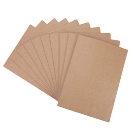 A4 Individual Folder File Case, Set of 10, Kraft Paper, Clear Files, Portable, Folders, Document Clips, Paper Sandwiches, Documents, Storage Bag, Document Case, Stylish, Document Holder, Stationery,