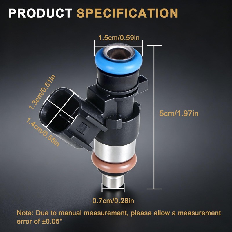 2Pcs Fuel Injector 2521068 Compatible with Polaris