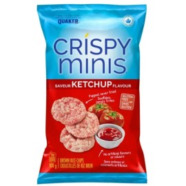 CRISPY MINIS Quaker Crispy Minis Ketchup Flavor Brown Rice Chips, 100g