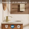 FORIOUS Upgrade Brushed Gold Bathroom Faucets 3 Hole, 8 Inch