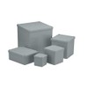 Nichido Denko PB121280KGHW Pull Box, 4.7 x 4.7 x 3.1 inches (120 x 120 x 80 mm), Waterproof Kabuse, Gray