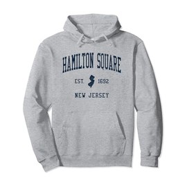 Hamilton Square NJ Vintage Athletic Sports JSN1 Pullover Hoodie