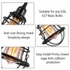 Industrial Light Bulb Cage 4 Pack, DIY Vintage Style Light