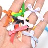 Pack of 100 Mini Satin Ribbon Bows, 2.5 x 3