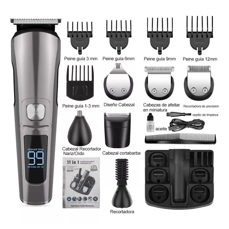 Bedee Rasuradora Barba Eléctrica Afeitadora Hombre 13 En 1