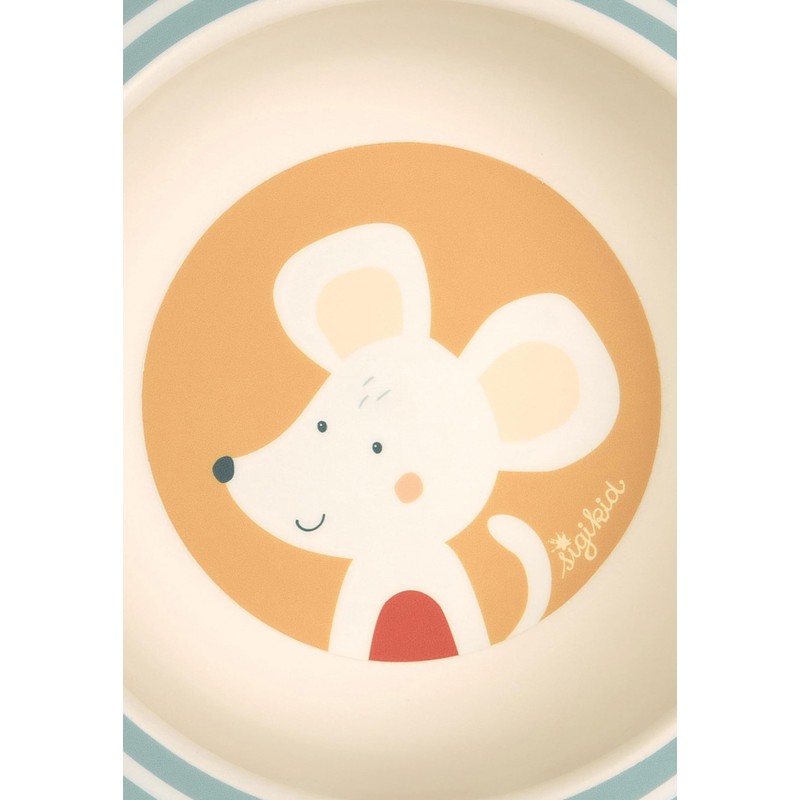Sigikid Bowl Mouse rPET "4 Friends" Yellow, One Size