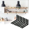 Codirato Pack of 8 Angle Brackets, 90 Degree Shelf Angle,