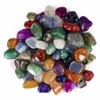 3 Pounds Brazilian Tumbled Polished Natural and Dyed Stones Assorted