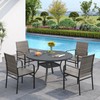 VICLLAX Patio Dining Chairs Set of 4, Outdoor Wicker Chairs