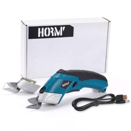 Electric Scissors, USB Rechargeable 3.6V Cordless Scissors with 2 Blade Heads, Cordless Power Tool Set, Multifunctional Electric Scissors for Cutting Paper, Plastic, Aluminum, Hardboard, Leather, Fabric, Wood, Safety Feature Precision Cutting Tool