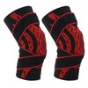 2Pcs Elastic Knee Compression Sleeve Breathable Sports Knee Brace for