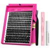 VEYESBEAUTY Lash Clusters Kit Individual Fluffy Lash Extensions Kit 3D