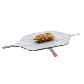 TATAY Reusable Sandwich Bag, Ideal for food storage, Adaptable, Easy to clean,Eco Friendly, BPA Free, Customisable. Stars Grey. Size 72,5 x 0,3 x 44 cm