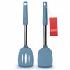 2 Pack Spatulas, Solid & Slotted Silicone Spatula Set, Stainless