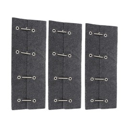 GXYWADY 23 Inch Wide RV Camper Step Stair Covers RV Steps Covers Rugs 3 Pack Wrap Camper Stair Rugs Radius Carpet with Spring Hooks Grey