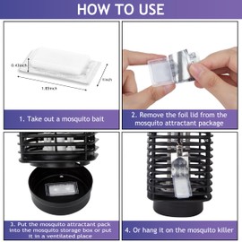 6 Mosquito Attractant Bait Refill Cartridge for Fruit Bug Zapper & Fly Traps, Compatible with Most of Mosquito Flying Traps for Indoors