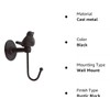 YukaBa 520013 Songbird Wall Hook, Brownish Black (Brownish Black-2Pack Bird)