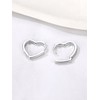FOCALOOK Women's Hoop Earrings, 925 Silver, Hypoallergenic, Popular, Cool, Stud
