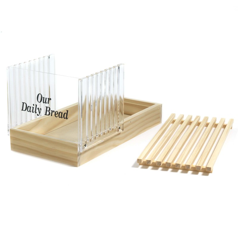 Norpro Bread Slicer with Crumb Catcher Brown .5in/1.25cm