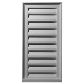 Ekena Millwork 18"W x 36"H x 1 1/8"P, Vertical Gable Vent Louver, Non-Functional