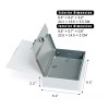 itek Hidden Metal Book Safe Diversion Storage Box Home Anti