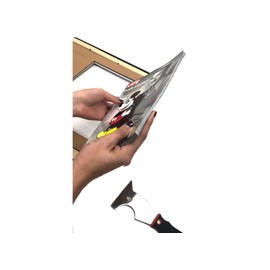 Creative Picture Frames 8.5 x 10.87 Magazine Frame with Full-Strength Glass, Holds Up To A 1/4" Thick Media, Magazine Wall Display with Installed Hangers for Easy Mounting, Black with Black Mat