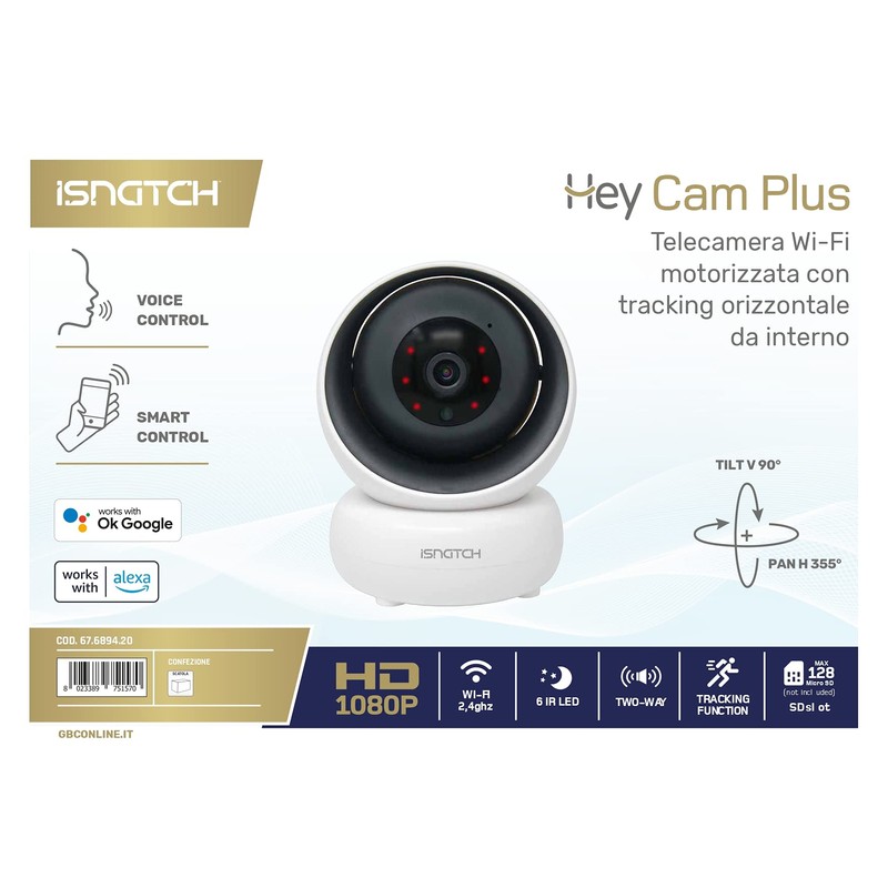ISNATCH - HeyCam WiFi HD 1080p Motorised IP Camera -