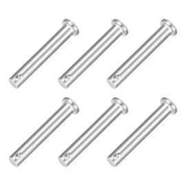 sourcing map 6Pcs 5/16" x 2" Single Hole Clevis Pins, 304 Stainless Steel Flat Head Clevis Pins Hitch Pin for Trailer Latch, Mechanics Repair, Furniture Installation, Industrial Equipment