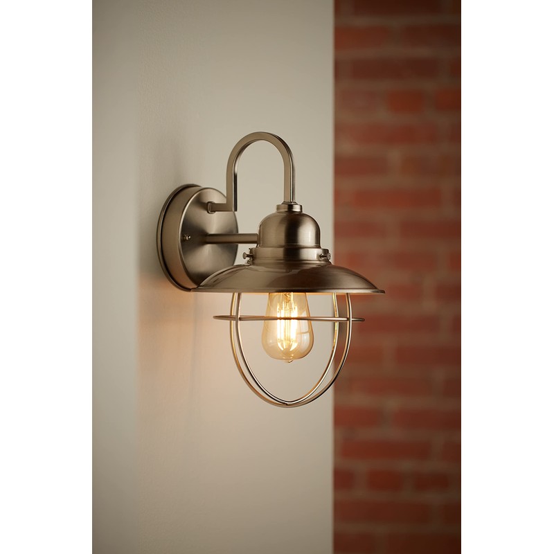 GE Vintage Style LED Light Bulb, 60 Watt, Amber Finish,