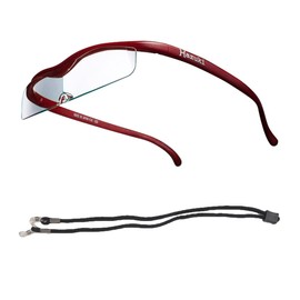 Hazuki Loupe Cool Clear Lens (10 Colors in Total) with Strap to Hang from Neck (1.32, Red) Birthday Gift