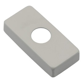 Gedotec Aluminium Window Handle White Window Olive on Oval Rosette - Push 1317 | Tilt and Tilt Grid Olive without Lock Cylinder | Handle Aluminium White Matt | 1 Piece - Window Fitting L-Shape