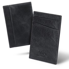 Otto Angelino Genuine Leather Wallet - Bank Cards, Money, Driver's License Cardholder - Unisex
