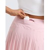 CRZ YOGA Women's Quick Dry Pleated Tennis Skirts Mid Waisted