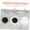 WOONEKY 5pcs Air Conditioner Wall Hole Covers Decorative Covers for