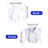 FunnAura White Detachable Collar, Universal Fake Collar for Women Men