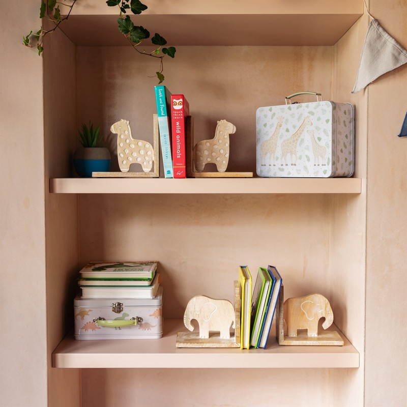 Sass & Belle Gigi Giraffe Wooden Bookends
