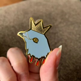 Bad Attitude Dept Hereditary Pigeon King Paimon Hard Enamel Pin