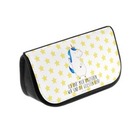 Mr. & Mrs. Panda Unicorn Man Cosmetic Bag, White, Hand drawn