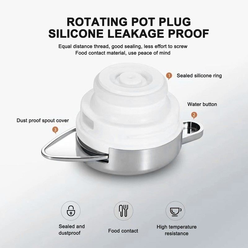 304 Stainless Steel Thermal Tea Pot Insulated Coffee Pot Hotel