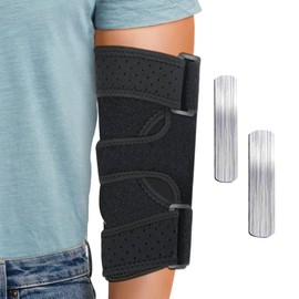 LAFUYSO Elbow Brace – Adjustable Night Splint with 2 Removable Metal Stabilizers for Cubital Tunnel Syndrome, Tendonitis, Ulnar Nerve, and Tennis Elbow – Comfortable Support for Men and Women