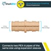 SharkBite 1/2 Inch Expansion Coupling for PEX-A Pipe, Brass Plumbing