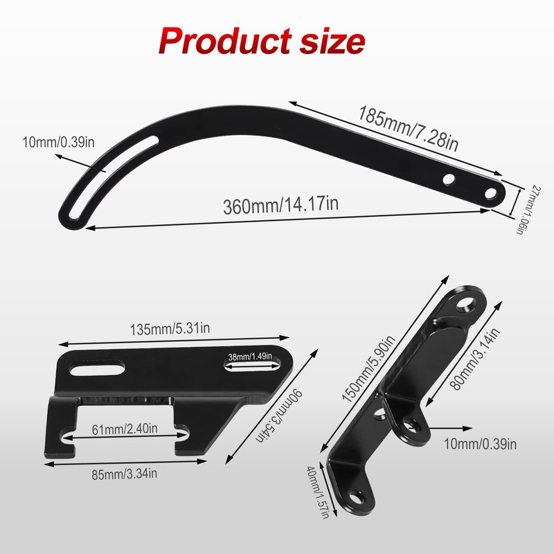 GSTP Alternator Bracket Kit Compatible with Small Block Chevy SWP