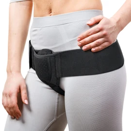 ORTONYX Inguinal Hernia Belt for Men and Women with Removable Compression Pad and Adjustable Waist Strap, Hernia Support Truss for Inguinal, Incisional Hernias, Left/Right Side - Black L/XXL