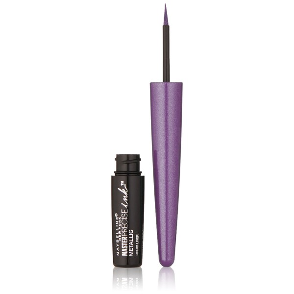 Maybelline New York Master Precise Ink Metallic Liquid Liner, Cosmic Purple, 0.06 Fluid Ounce