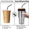 XccMe 2Pack Silicone Ring for 30 oz stainless Steel Tumbler,Reusable